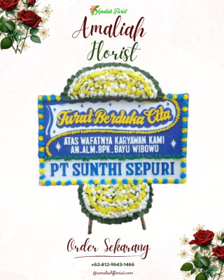 Papan Bunga Duka di Lunto Barat